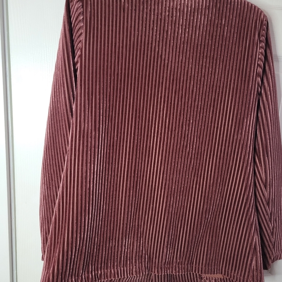 Nasty Gal Collection Relaxed Velvet Striped Blazer Size 10 - Picture 6 of 16